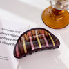 Women's Retro Stripe Acetic acid sheets Hair Claws