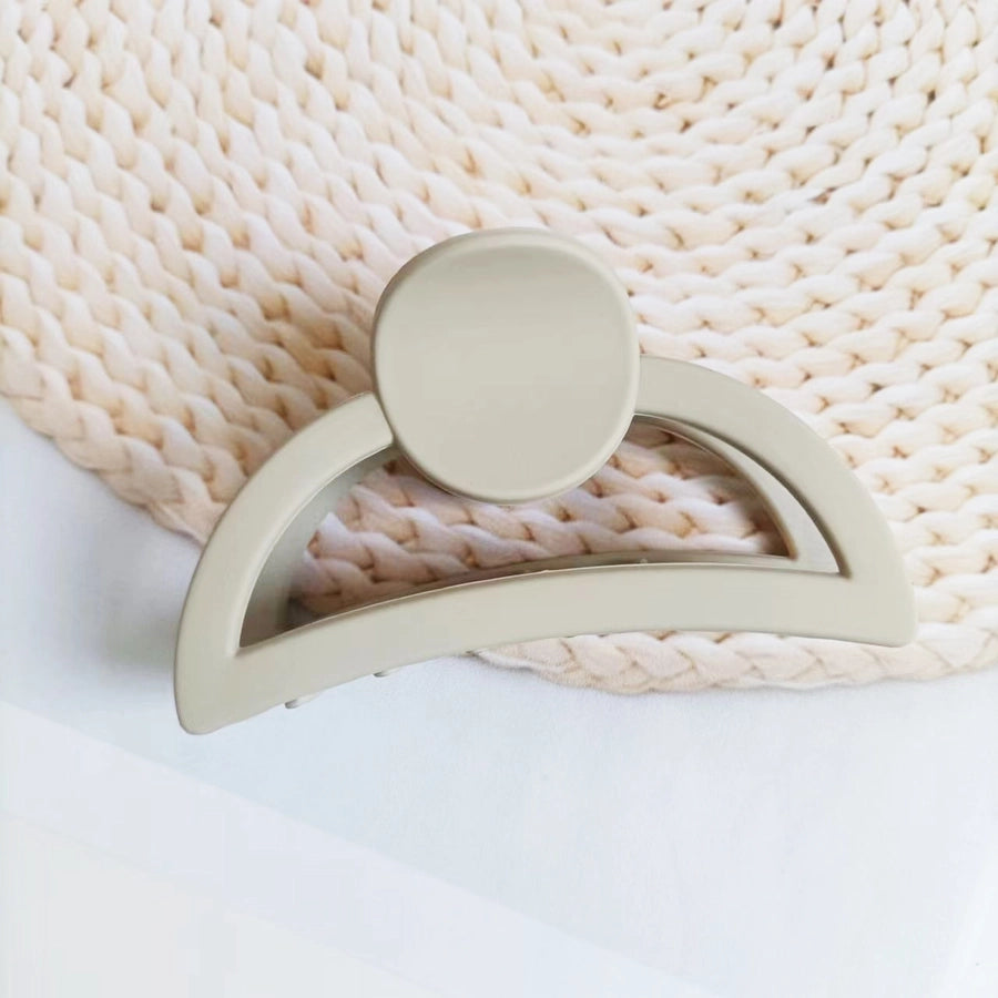 Milk Tea Color Grab Clip  Girl's Hair Grab Head Shark Clip Summer Hair Clip Hair Accessories