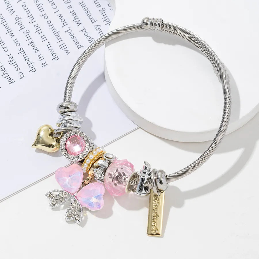 Elegant Butterfly 304 Stainless Steel Alloy Bangle In Bulk