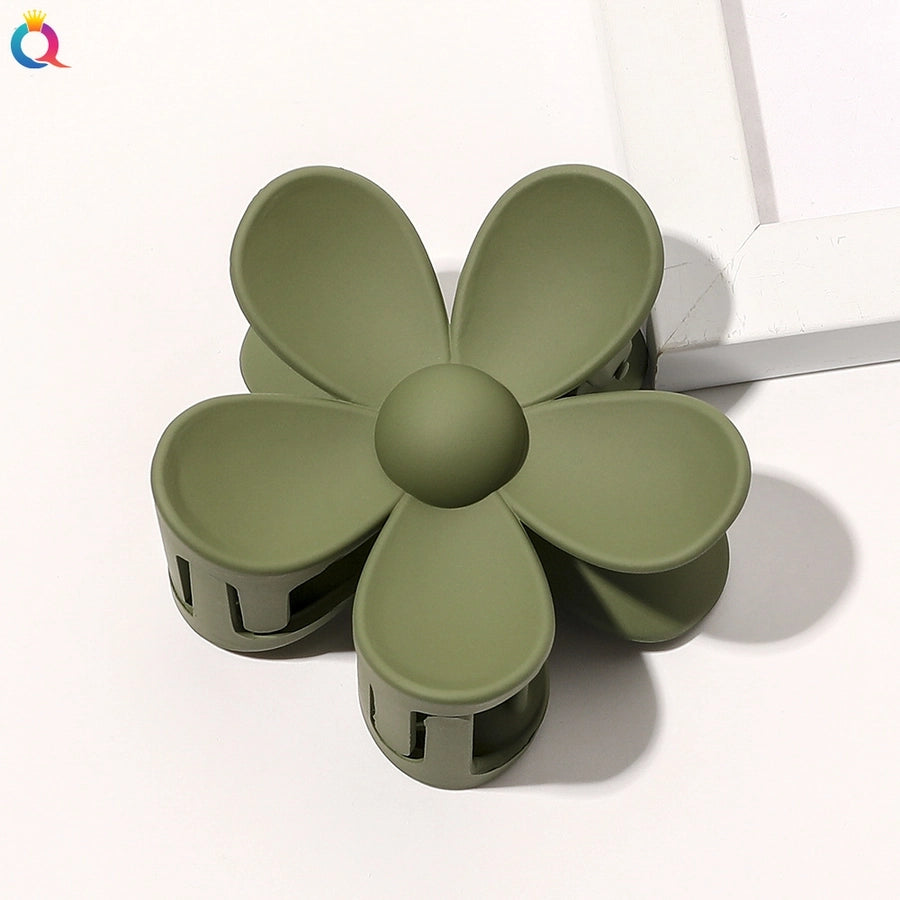 women's fashion flower plastic handmade hair claws