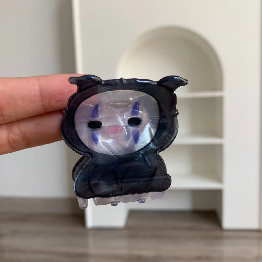 Halloween Little Ghost Acrylic Jaw Clip Niche Creative Design Small and Medium Hair Claw Shark Clip New Hair Accessories