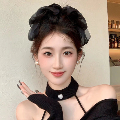 vintage style bow knot alloy cloth hair claws