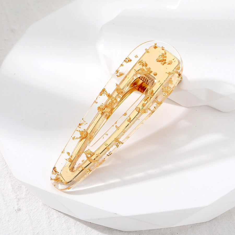 cute simple style korean style color block acetic acid sheets hair clip