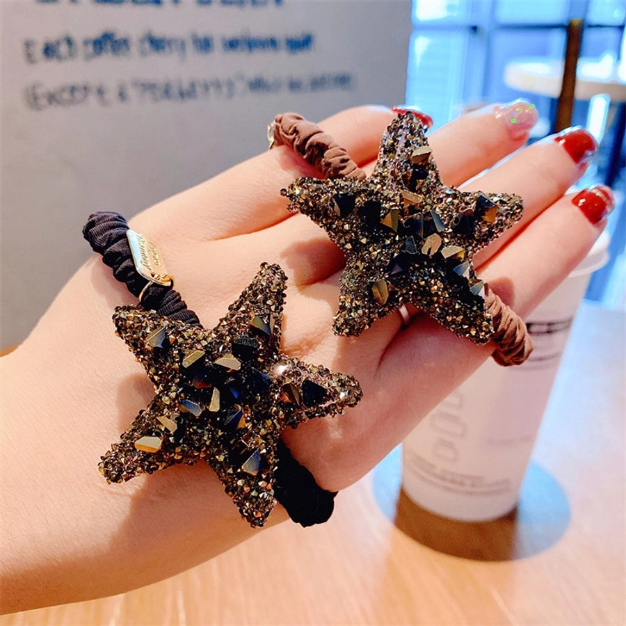 modern style star rhinestone hair tie