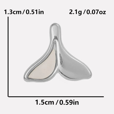 Jewelry Vintage Style Classic Style Fish Tail 304 Stainless Steel Shell 18K Gold Plated Irregular Plating Pendant Necklace
