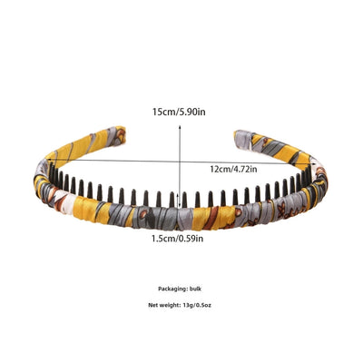 Hot-selling Basic Bangs Broken Hair Band Wash Face Pressure Hair Non-slip Toothed Broken Flower Hair Band Summer Women's Hair Accessories
