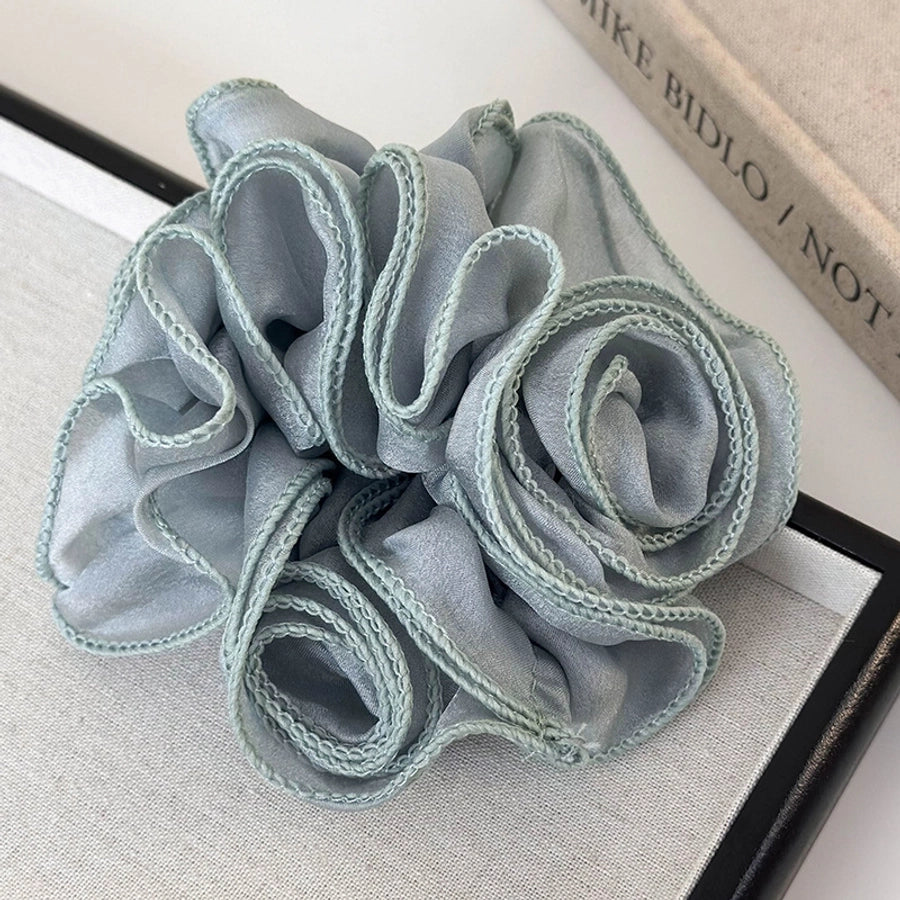 Women's Elegant Simple Style Flower Cloth Hair Tie