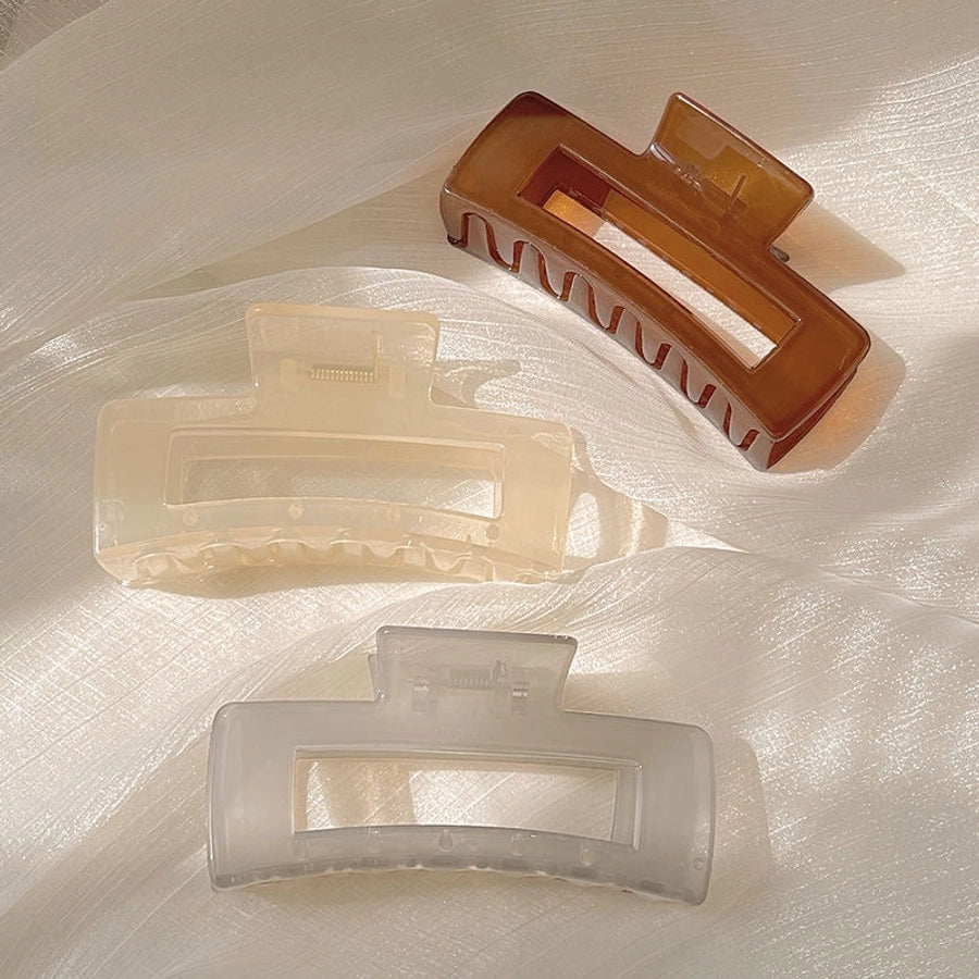 simple style geometric plastic hair claws 1 piece