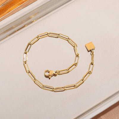 Elegant Preppy Style Commute Geometric 304 Stainless Steel 18K Gold Plated Bracelets In Bulk