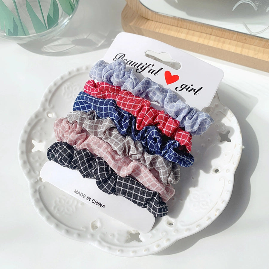 korean  color satin hair rope suit wild hair  scrunchies  ponytail head rope large intestine ring