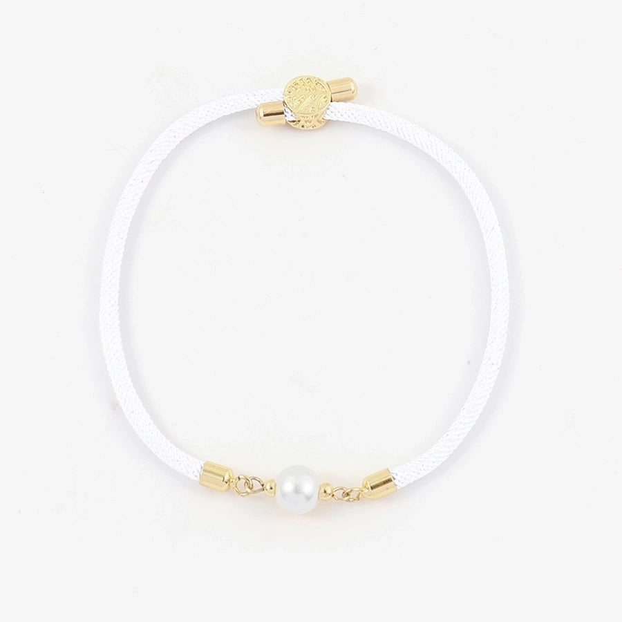 Artificial Pearl Copper Geometric Copper Bracelets