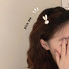 Women's Sweet Rabbit Metal Hair Clip