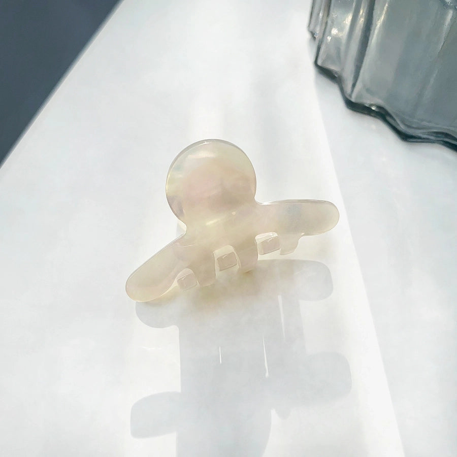 cute color block acetic acid sheets plating hair claws 1 piece