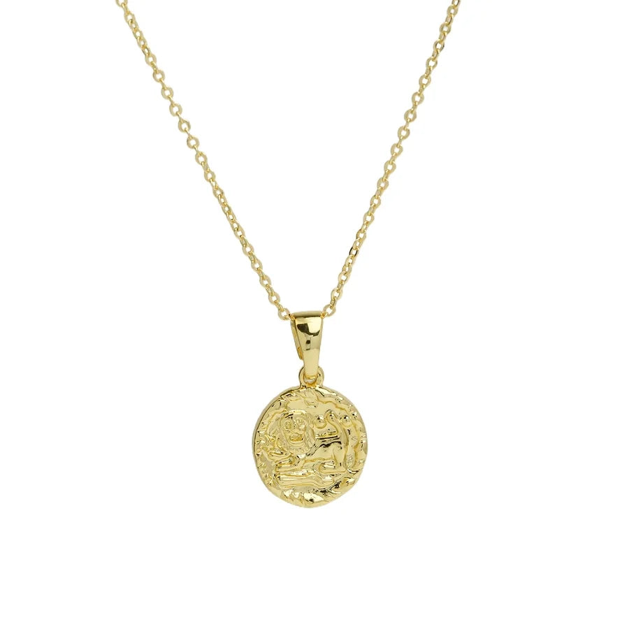 Brass Plating Constellation Pendant Necklace