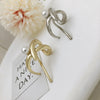 Women's Simple Style Solid Color Alloy Plating Pearl Hair Clip