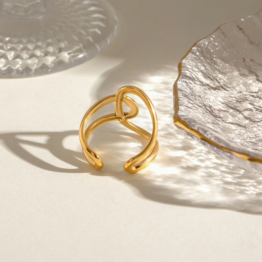 Jewelry Simple Style Classic Style Geometric 304 Stainless Steel Open Rings