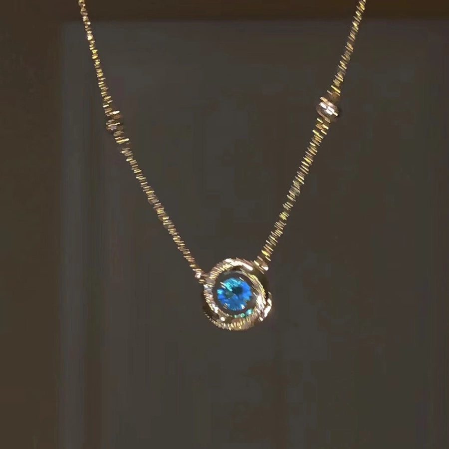 Copper Plating Geometric Pendant Necklace