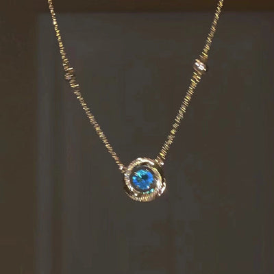 Copper Plating Geometric Pendant Necklace