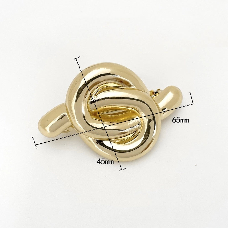 Women's Simple Style Classic Style Solid Color Alloy Criss Cross Tassel Plating Hair Clip