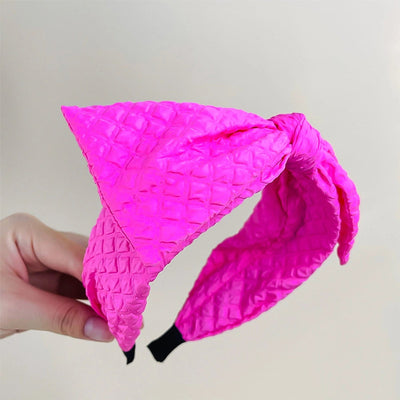 2024 Fashion Bowknot Headband Women's Korean-Style Fabric Face Wash Hair Accessories  Outing Simple Hairband Headdress