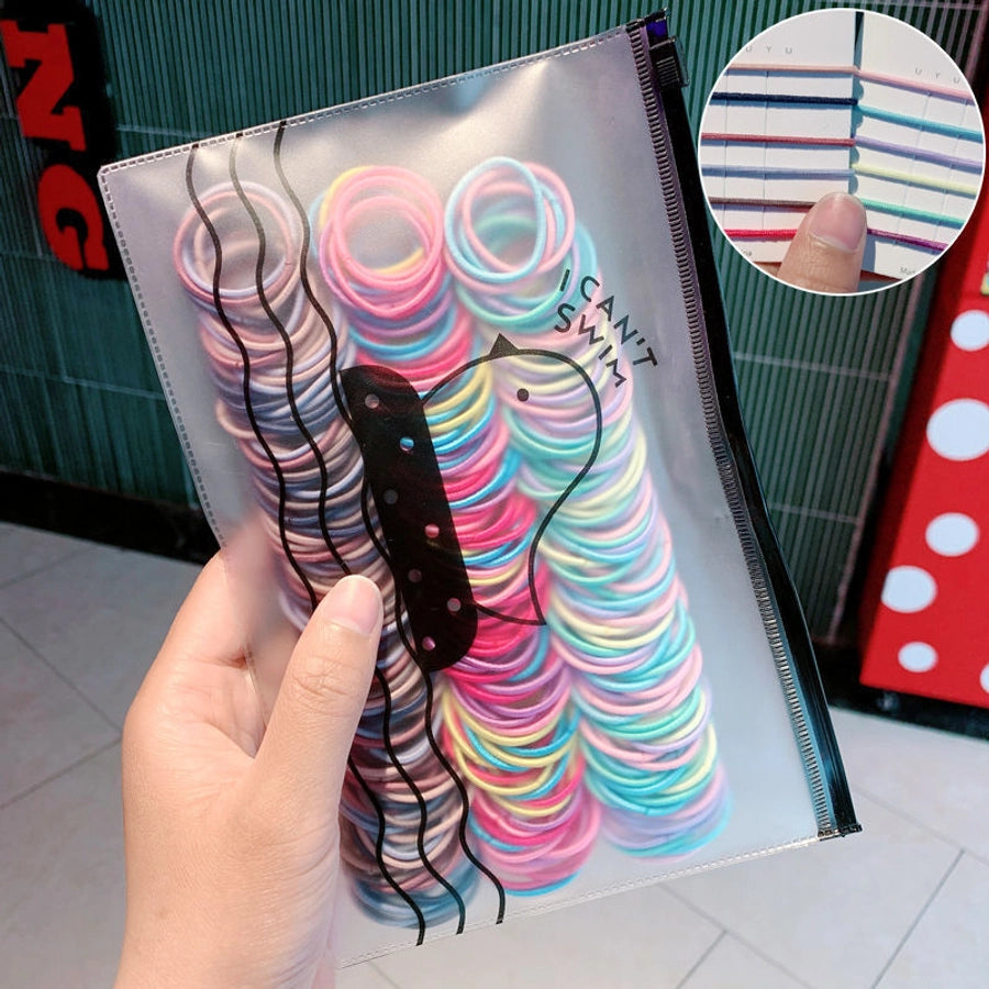 500 rubber bands korean new fashion hair cheap scrunchies set