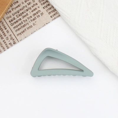 women's simple style triangle plastic hair claws