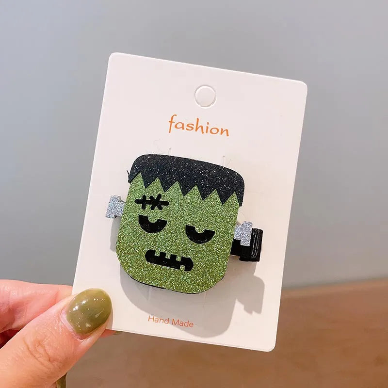 Halloween Cool Style Girl'S Pumpkin Cat Ghost Felt Hair Clip