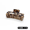 fashion geometric leopard plastic hollow out hair claws