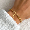 Basic Classic Style Letter 201 Stainless Steel 304 Stainless Steel Bracelets In Bulk