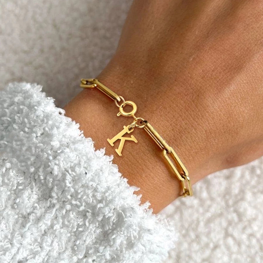 Basic Classic Style Letter 201 Stainless Steel 304 Stainless Steel Bracelets In Bulk