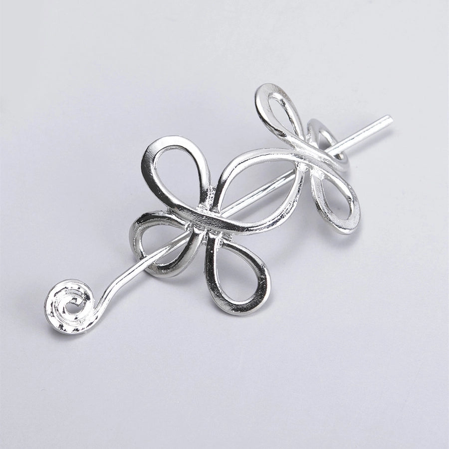 women's retro geometric metal plating hairpin