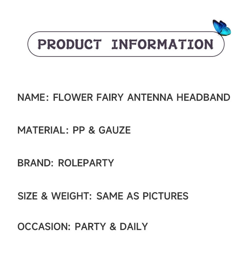 Flower Fairy Elf Tentacles Hair Hoop Mori Fantasy COSPLAY Hair Accessories Hair Hoop