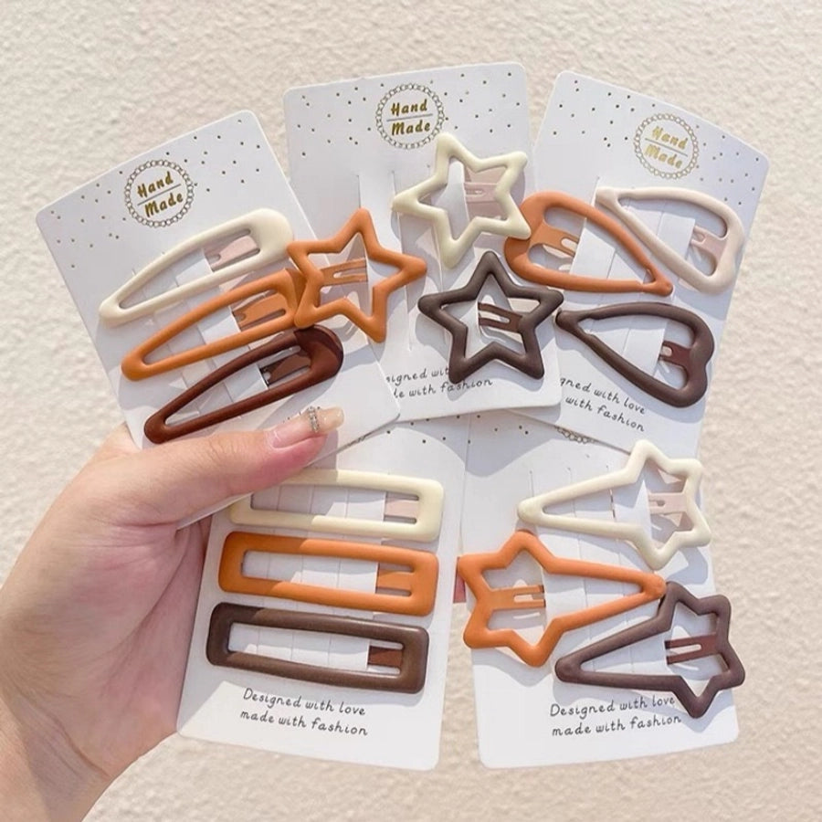 Women's Cute Solid Color Alloy Hair Clip