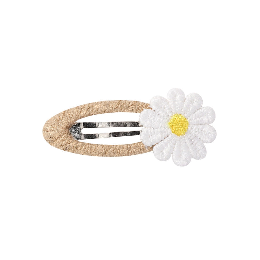 Kid'S Sweet Flower Cloth Hair Clip