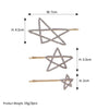 Women's IG Style Simple Style Star Rhinestone Hollow Out Inlay Rhinestones Hair Clip