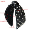 Women's Hip-Hop Punk Solid Color Pu Leather Alloy  Hair Band