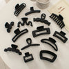simple style solid color plastic hair claws 1 piece