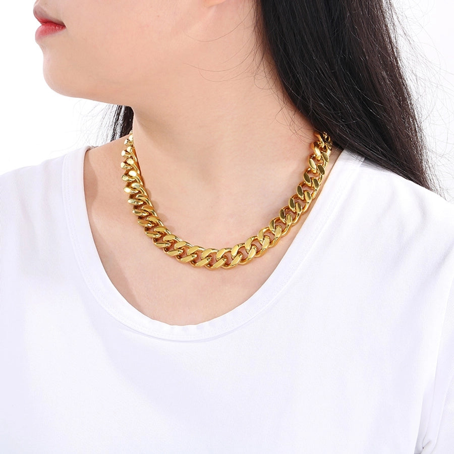 Trendy Unique Fashion Stainless Steel Cuban Link Chain Bracelet