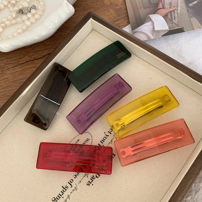 Women's Basic Simple Style Classic Style Arc Injection Molding Hair Clip