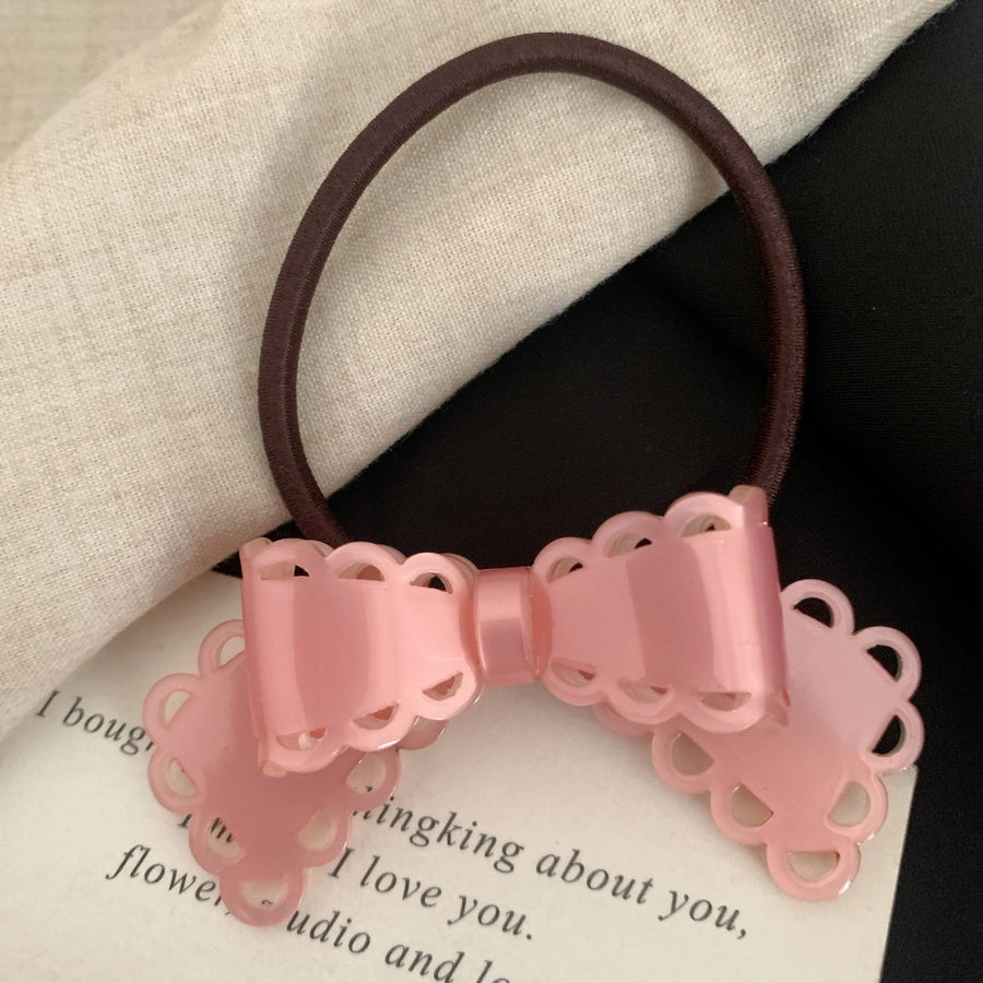 Women's Classic Style Korean Style IG Style Bow Knot Acetic acid sheets Hair Tie