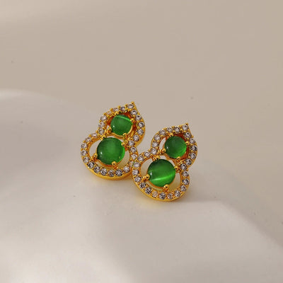 1 Pair Elegant Gourd 304 Stainless Steel Ear Studs