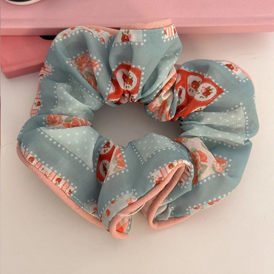sweet stripe polka dots cloth hair tie