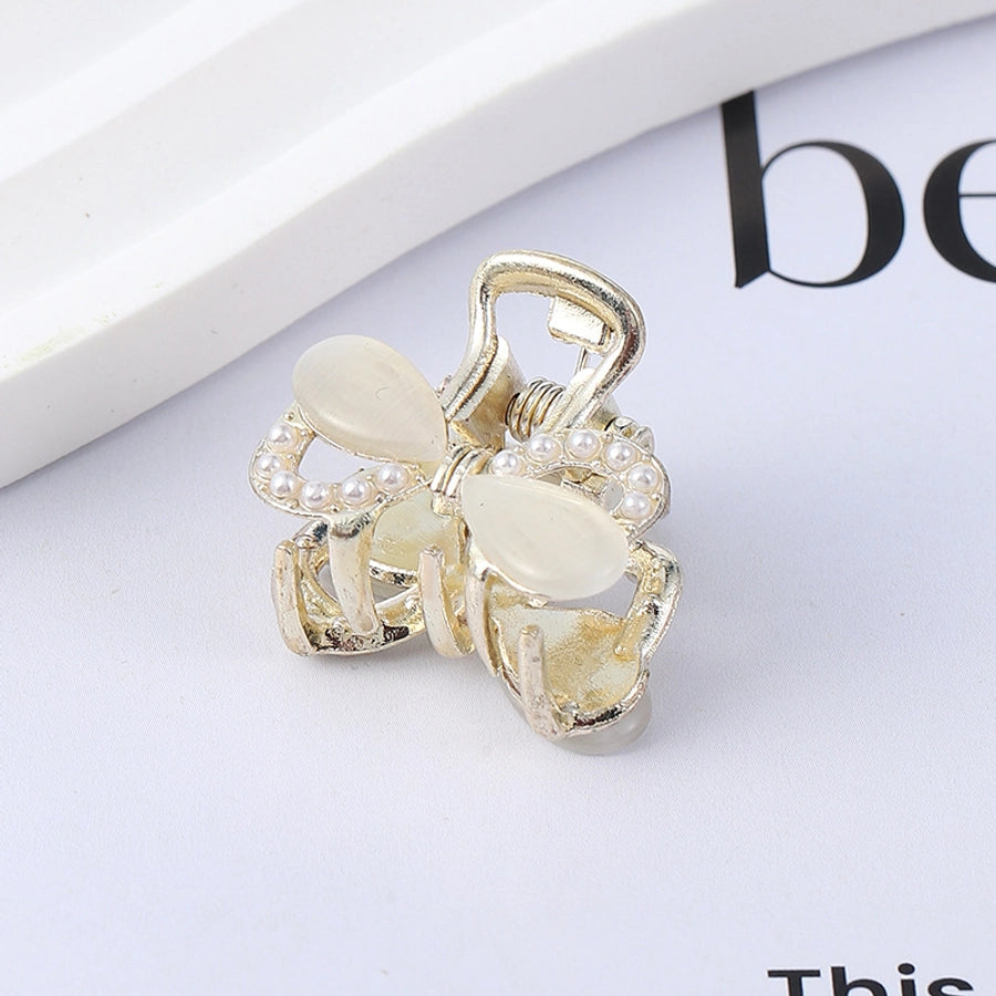 simple style butterfly rhinestone inlay rhinestones hair claws