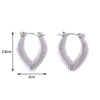 1 Pair Simple Style Geometric 304 Stainless Steel 18K Gold Plated Earrings