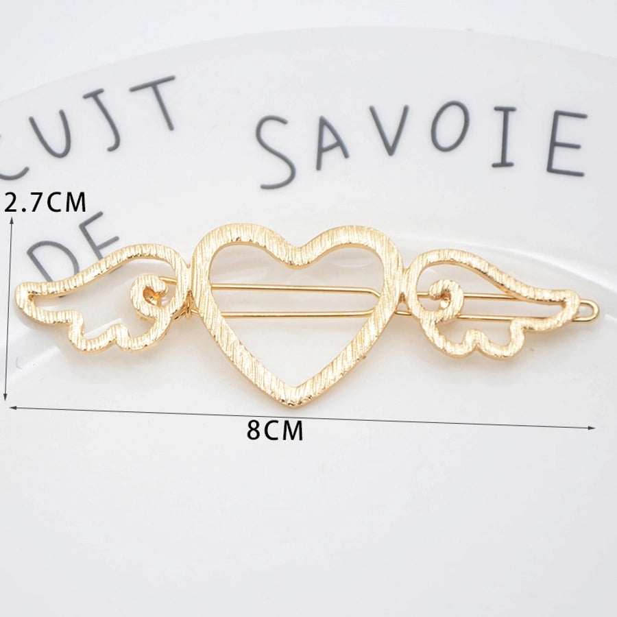 fashion geometric metal plating hair clip