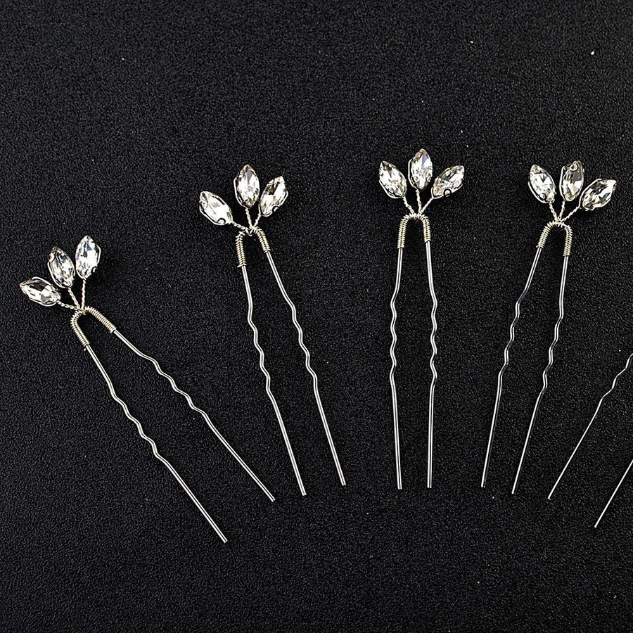 Women's Simple Style Classic Style Solid Color Alloy Inlay Hair Clip