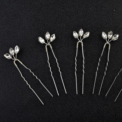 Women's Simple Style Classic Style Solid Color Alloy Inlay Hair Clip