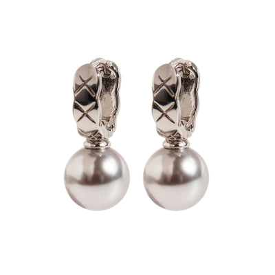Brass Plating Geometric Pearl Earrings