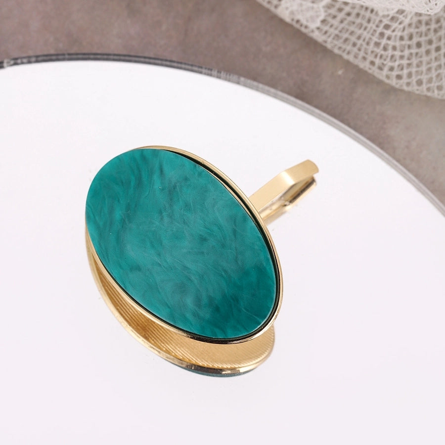 Women's Retro Color Block Acetic acid sheets Plating Hair Clip