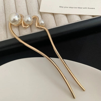 Women's Simple Style Classic Style Geometric Alloy Plating Hairpin